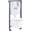Závesné WC set GROHE Solido Serel Ceramic bez splachovacieho kruhu vr. WC dosky 101046SH0H