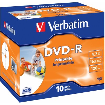 Verbatim DVD-R 4,7GB 16x, 10ks