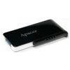 Apacer USB flash disk, USB 3.0, 64GB, AH350, čierny, AP64GAH350B-1, USB A, s výsuvným konektorom