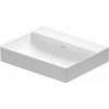 Duravit DuraSquare - Umývadlo 600x470 mm, bez prepadu, biela 2353600070
