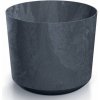 PROSPERPLAST Kvetináč TUBO BETON EFFECT 19,9cm antracit