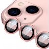 Ochranné sklá šošoviek fotoaparátov Metal glass pre Apple iPhone 12/12 Mini Farva: Ružová