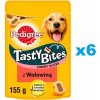 PEDIGREE Tasty Bites Chewy Slices maškrty pre psov s hovädzím mäsom 6x 155 g