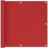Balkonová zástěna červená 90 x 500 cm HDPE Červená 311010