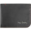 Pierre Cardin TILAK35 8806 čierno-červená pánska kožená peňaženka 12,5 x 9,5 cm