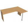 kancelársky stôl ergo ľavý 160x120 cm - GE 60 L buk