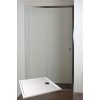 ARTTEC Posuvné sprchové dvere do niky ONYX 116 - 121 cm číre sklo s mramorovou vaničkou POLARIS 120 x 90 cm PAN04508