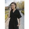 Mušelínové kimono - čierne M/L
