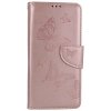 Flipové puzdro TopQ pre Xiaomi Redmi Note 12 Butterfly svetlo ružové