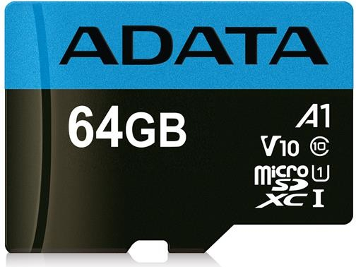 ADATA microSDHC 64GB UHS-I U1 AUSDX64GUICL10A1-RA1