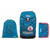 Ergobag Prime set batoh + sáček + pouzdro - Blue Rose 2023