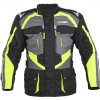Pánska moto bunda W-TEC Burdys Evo Farba čierno-šedo-zelená, Veľkosť 5XL