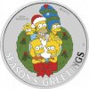 The Perth Mint strieborná minca minca Simpsons - Seasons Greetings 2022 1 Oz