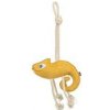 Chamelion - chameleon na laně, 45 cm, hračka pro psy, 100% pravá kůže/lano, žlutá 1 ks