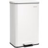 SONGMICS Odpadkový kôš 40 l biely