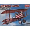 Academy WW1 SOPWITH CAMEL Model Set lietadla 1:72, 26 dielov (ACADEMY CAMEL F.1 WORLD WAR 1 HOBBY MODEL KIT 1:72, 12,1cm, Model No.: 12447)