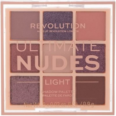 Makeup Revolution Ultimate Nudes Eyeshadow Palette - Paletka očných tieňov 8,1 g - Medium