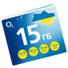 O2 Předplacená SIM karta GO UKRAJINA s kreditem 50 Kč a 15 GB