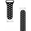 Tactical 703 Double Silikonový Řemínek 20mm White/Black 2454308