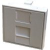 DATACOM Modul 45x45mm do parapetní lišty s clonkou bílý