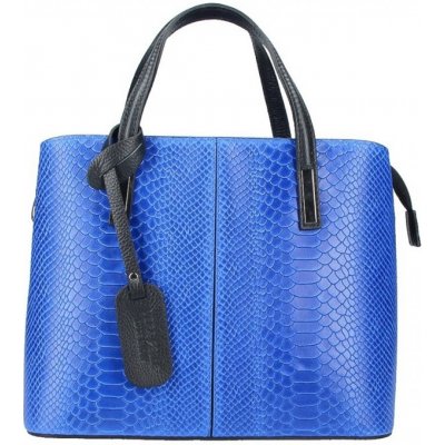 Dámská kožená kabelka 5312 azurovo modrá