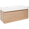 Kúpeľňová skrinka s umývadlom Naturel Savona 118x43x44, 8 cm dub halifax mat SAVONA120DHU2
