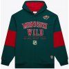 Mitchell & Ness Pánska Mikina Minnesota Wild Retro Fleece Hoodie Current Logo