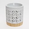 AROMALAMPA VÝREZ PORCELÁN 9,5x11CM BIELA