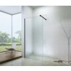 Mexen sprchová zástena WALK-IN, 6mm sklo, 50cm, čierny profil, číre sklo, 850-050-000-70-00