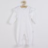 Dojčenský bavlnený overal New Baby Practical biely dievča