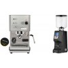Profitec GO, brushed stainless steel + Eureka Atom Specialty 75, black
