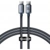 Dátový kábel Baseus Crystal Shine Series USB-C - USB-C 1,2m 100W (20V/5A) čierny