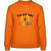 AWDis Sweat Mikina - Dúhový nápis - Free your mind - Orange Crush - 3XL - Dámske