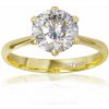 VIPgold Zásnubný prsteň Princess s briliantom v žltom zlate 0,50ct-2,23ct Parametre diamantu: 1,00ct/VVS1/E cert. IGI, Lab. diamond