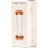 Velvet Touch masturbátor s vibráciou obojstranný vagína anál cyberskin USB nabíjateľný biely