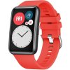 FIXED Silikónový remienok Silicone Strap pre Huawei Watch FIT FIXSSTB-1054-RD, červený