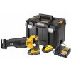 DCS386H2T DEWALT 18V MEČOVÁ PILA, 2 X 5,0 AH BATERIE POWERSTACK, NABÍJEČKA, KUFR T-STAK