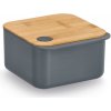 Nádoba na potraviny obedový box 1,1 l šedá plastová s pokrievkou