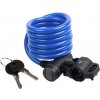 Zámek spirála M-Wave 10x180+Clip modrá