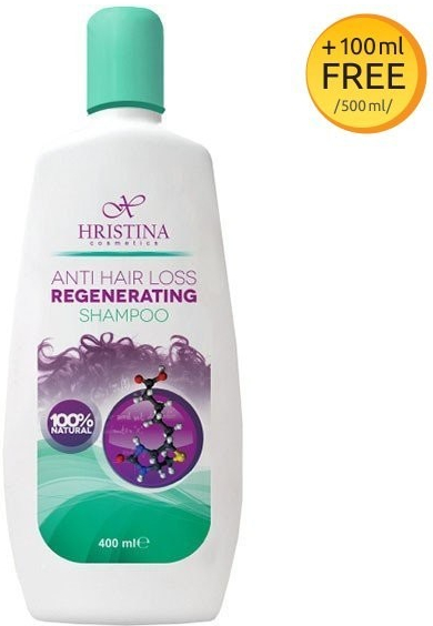 Hristina prírodný šampón regeneračný proti vypadávaniu vlasov 400 ml