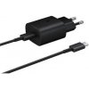 Samsung sieťová nabíjačka EP-TA800EBE + kábel EP-DG980BBE USB-C, 25W, čierna, (bulk)