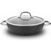 TESCOMA President Stone 26 cm čierna - panvica / wok nepriľnavý