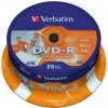 DVD R disk, potlačiteľný, matný, ID, 4,7GB, 16x, 25 ks, cake box, VERBATIM