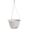 PROSPERPLAST RATOLLA ROUND W Kvetináč závesný 21,7cm, biela DRLW215