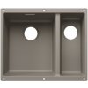Blanco SUBLINE 340/160 U INFINO SILGRANIT TARTUFO BEZ ODTOKOVÉ ARMATURY, VELKÁ VANA VLEVO - 527825