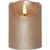 Eglo vosková LED sviečka Rustik ø 7,5 × 10 cm zlatá 1 ks 411498