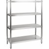 Royal Catering Nerezový regál - 120 cm RCER-120