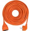 Solight prodlužovací přívod - spojka, 1 zásuvka, 20m, 3 x 1,5mm2, oranžová PS07