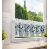 Vitrážová záclona POLA modré kvety 30x150cm