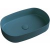 Isvea Infinity Umývadlo na dosku 55 x 36 cm, zelený benzín 10NF65055-2P